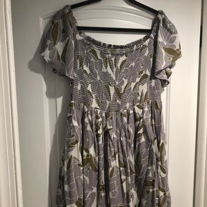 Free People off the shoulder mini dress, size L
